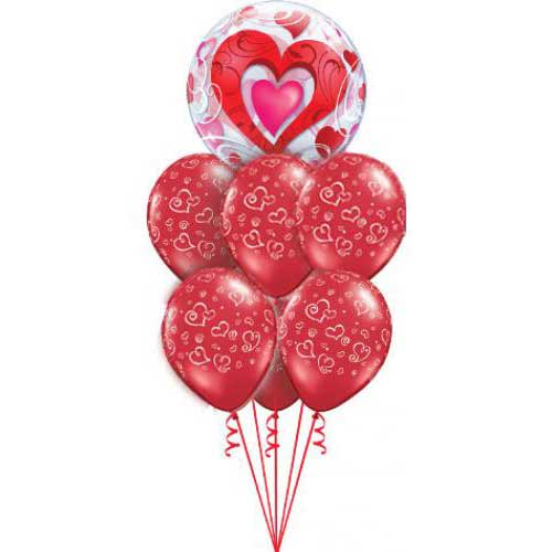 Red Hearts Balloon  Bouquet